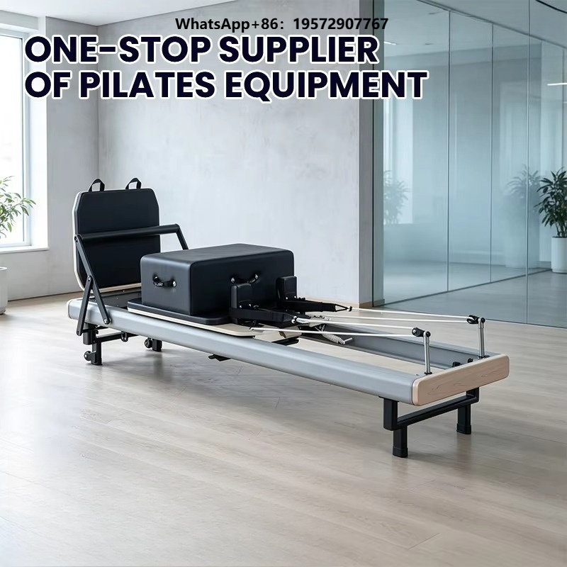 Yoga Fitness Reformer - Commercial Grade Aluminum Pilates Reformer Bed