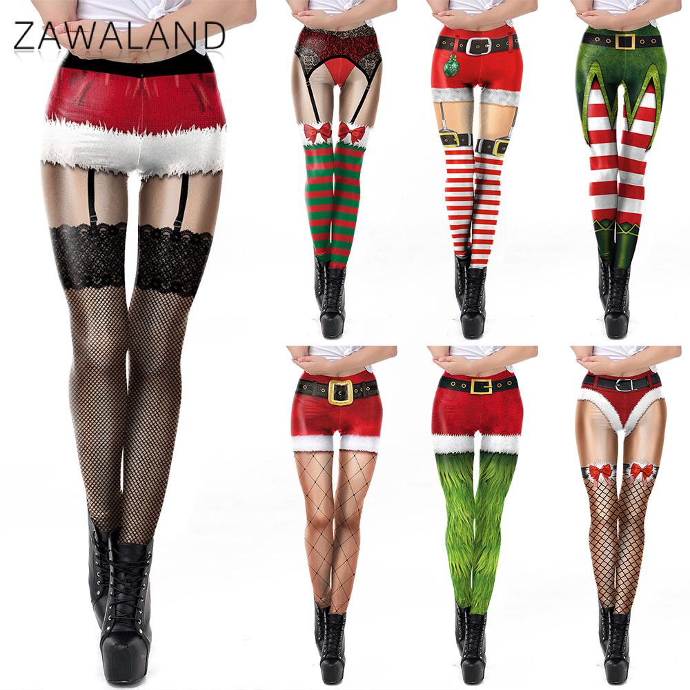 Yoga Fitness Holiday - Zawaland Christmas Yoga Leggings for Women