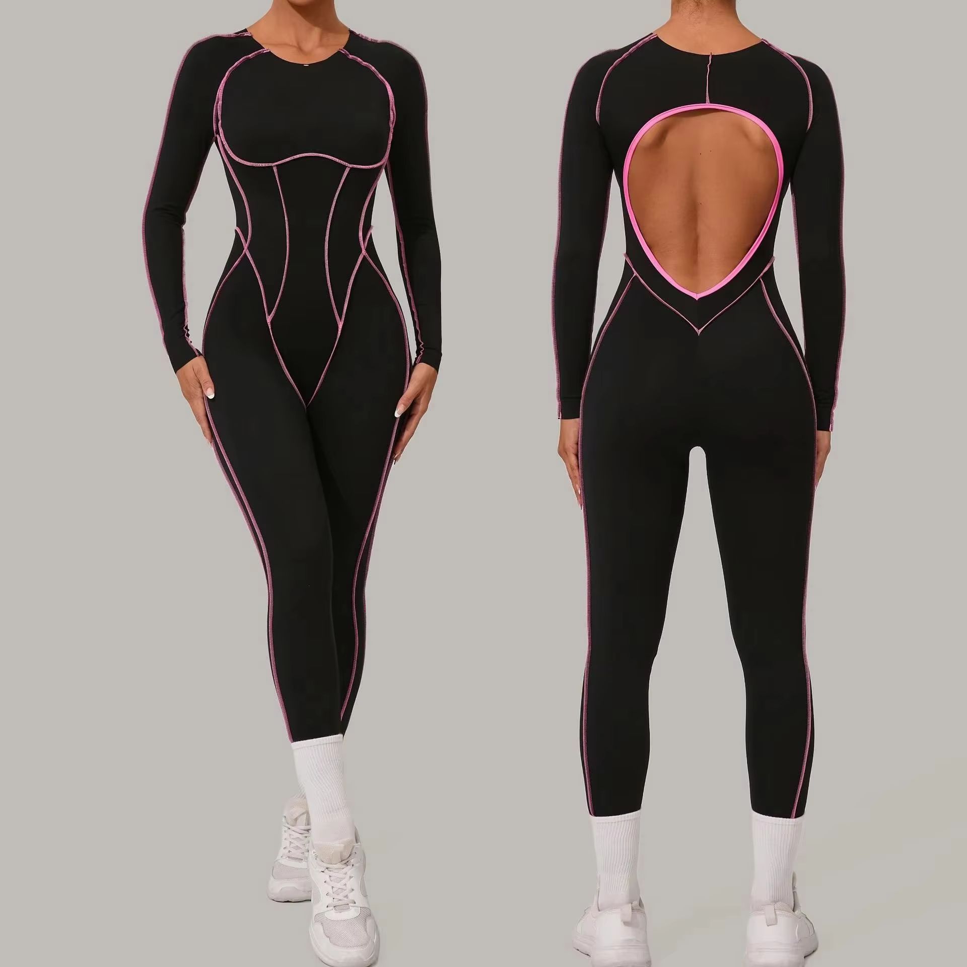 Yoga Fitness Online - Yoga Suit Sport Fitness Seamless Line