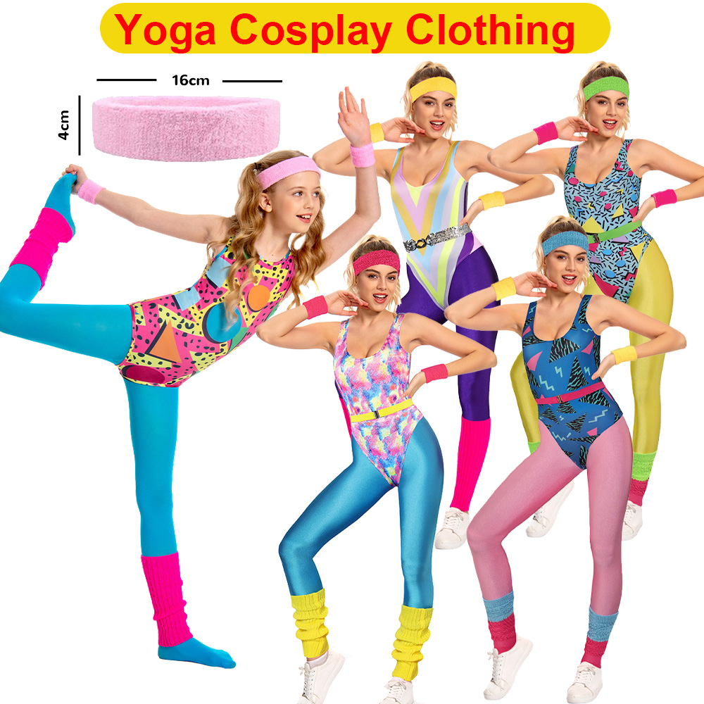 Yoga Fitness Holiday - Yoga Sportswear Fitness Cosplay Jumpsuit Headband