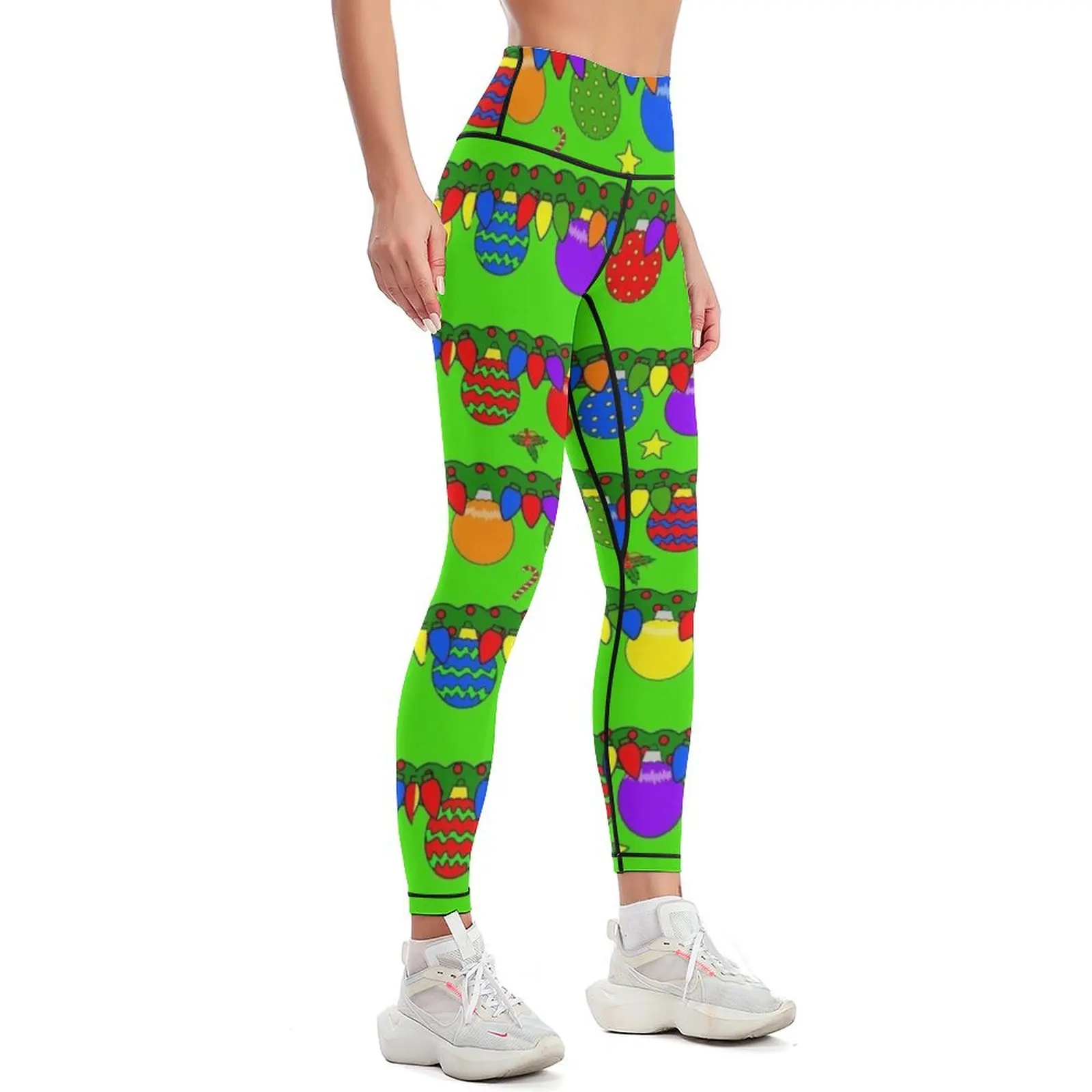 Holiday Ornaments Leggings exe - Yoga Fitness Holiday ulasan dan harga