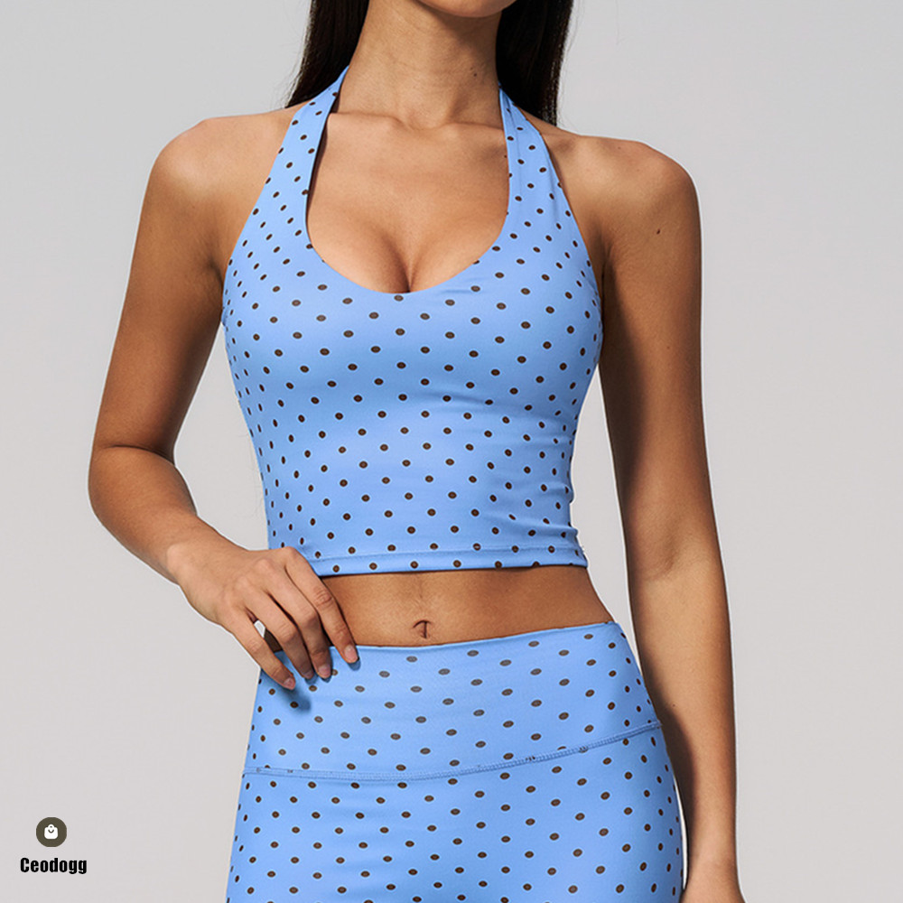 Halter Yoga Bra Tank Top Women - Yoga Fitness Up ulasan dan harga