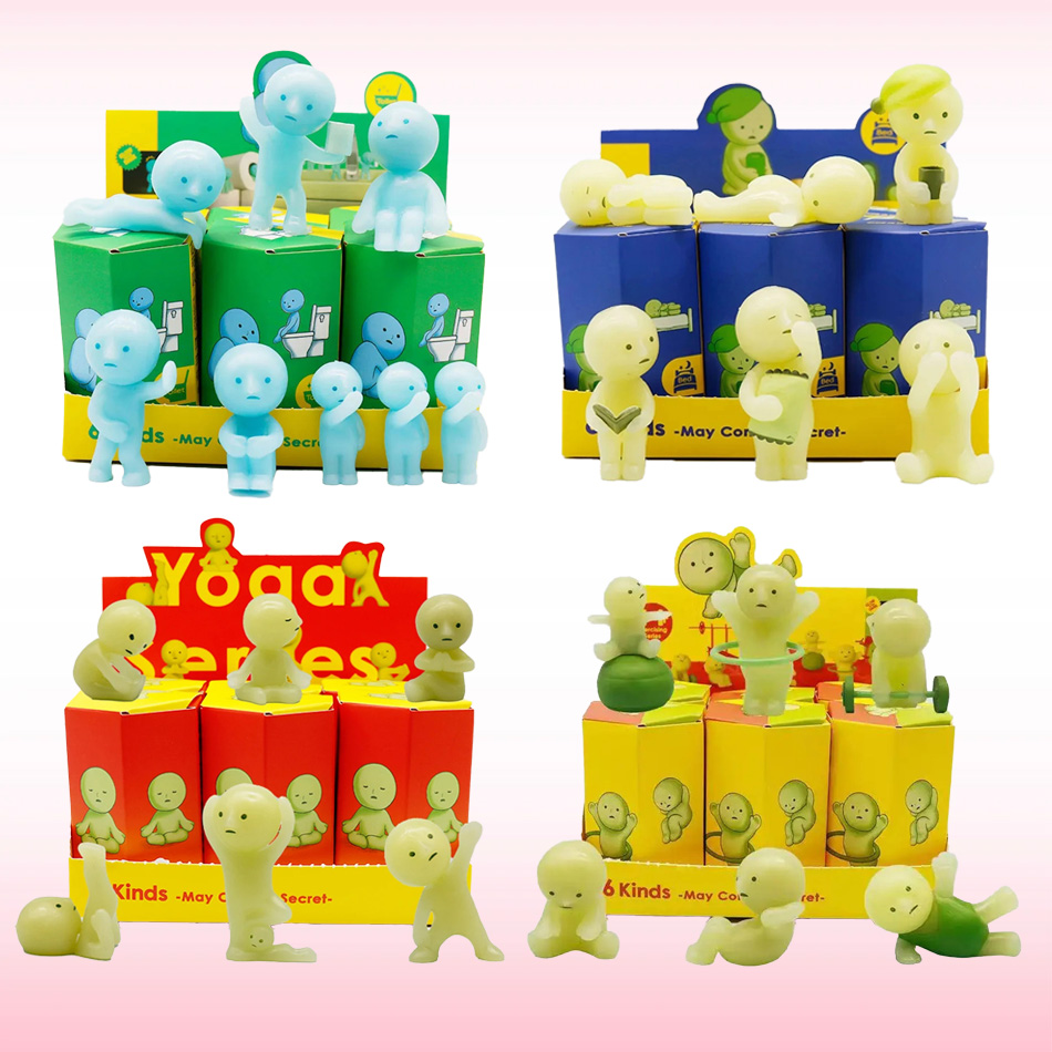 Glow In The Dark Mini Figure S - Yoga In Fitness First ulasan dan harga