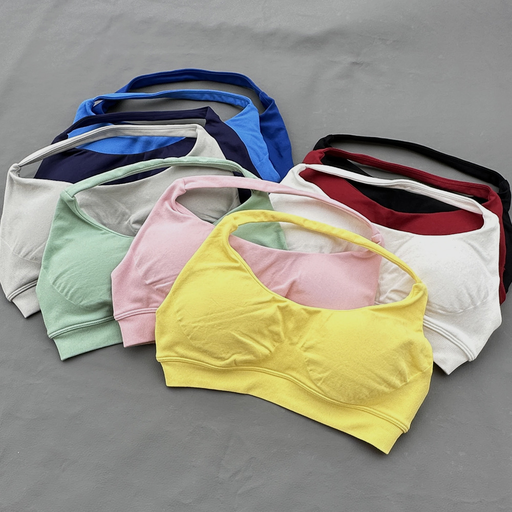 Sports Bra Women Seamless Halt - Yoga Fitness Up ulasan dan harga
