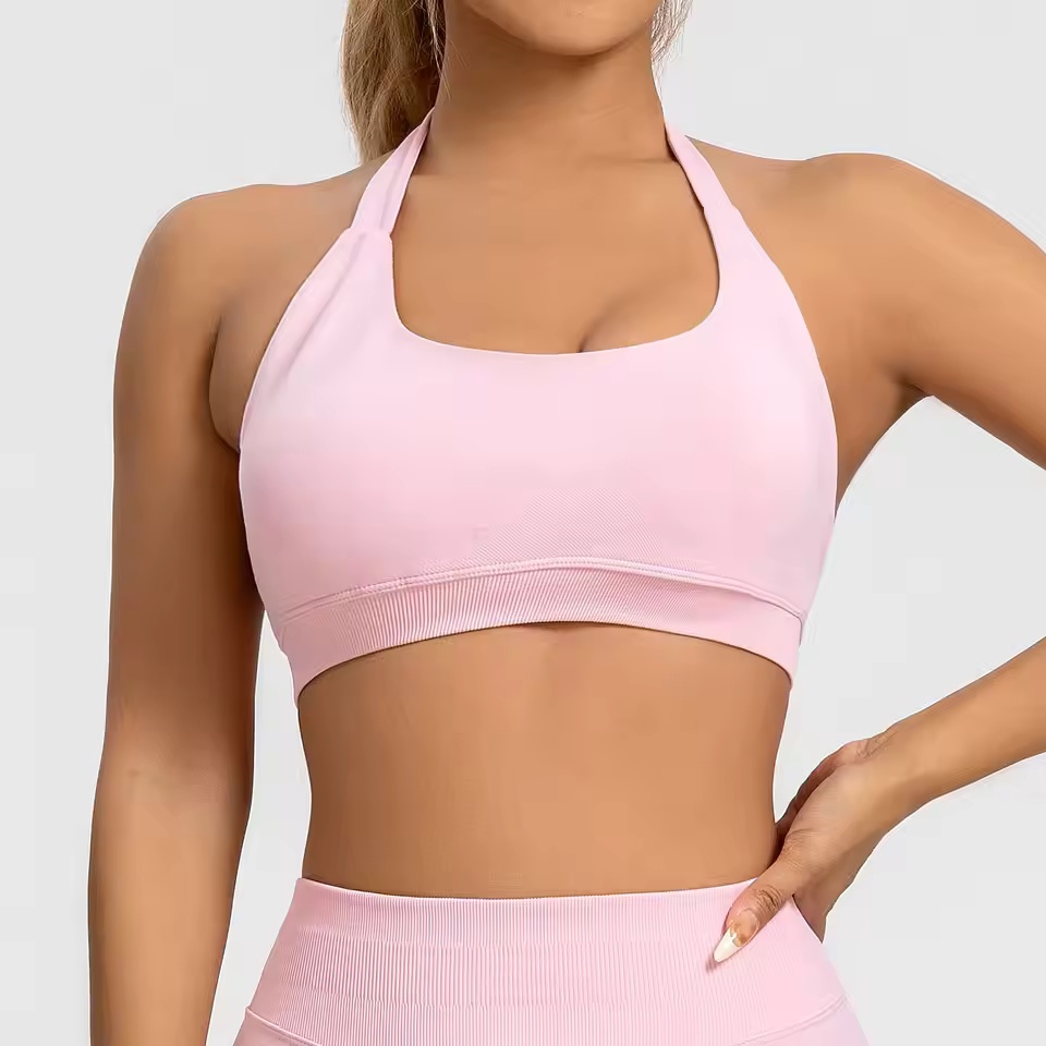 Sports Bra Women Seamless Halt - Yoga Fitness Up ulasan dan harga