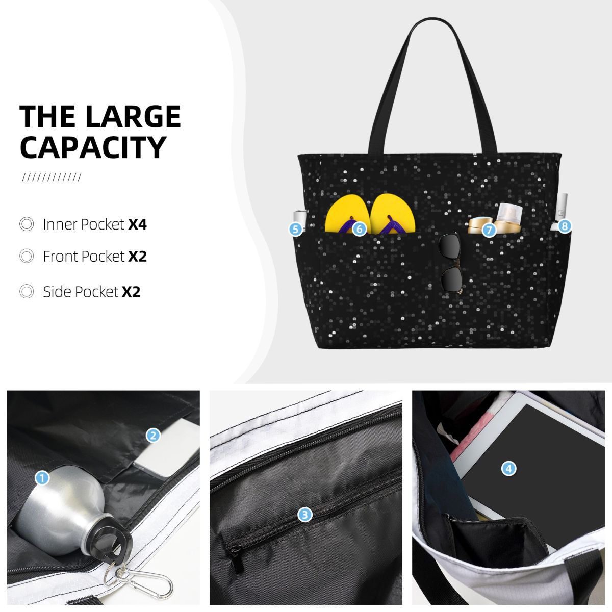 Printed Image Of Black Sequins - Yoga Fitness Images ulasan dan harga