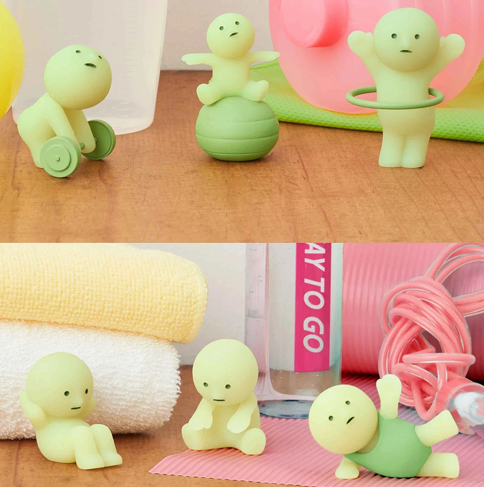 Glow In The Dark Mini Figure S - Yoga In Fitness First ulasan dan harga