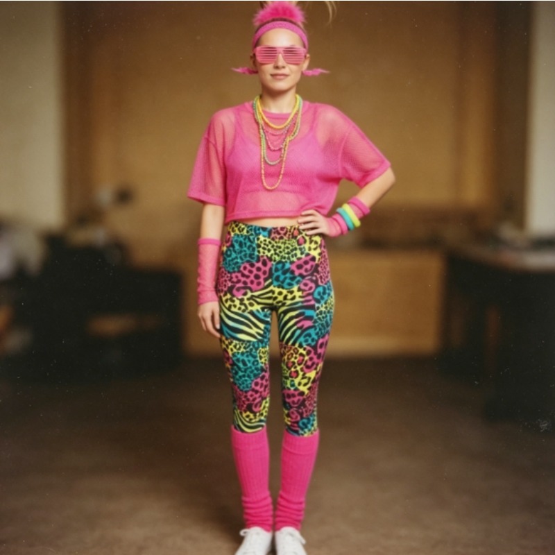 1980s Retro Dance Party Wear B - Yoga Fitness Holiday ulasan dan harga