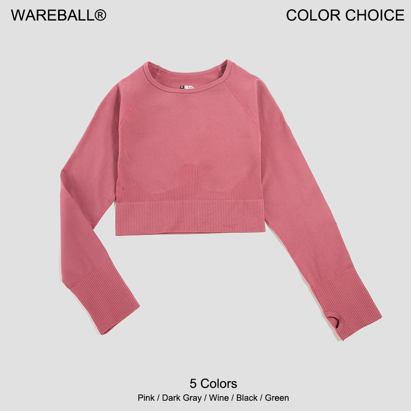Women's Shirt Seamless Crop To - Yoga Fitness Hk ulasan dan harga