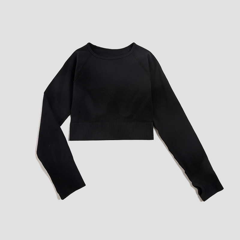 Women's Shirt Seamless Crop To - Yoga Fitness Hk ulasan dan harga