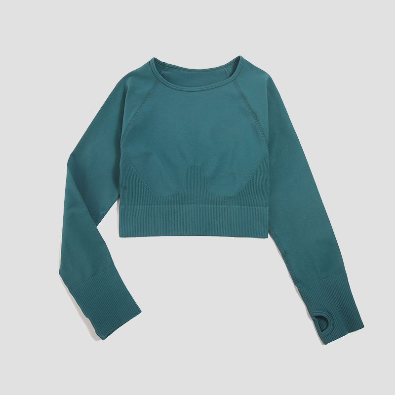 Women's Shirt Seamless Crop To - Yoga Fitness Hk ulasan dan harga