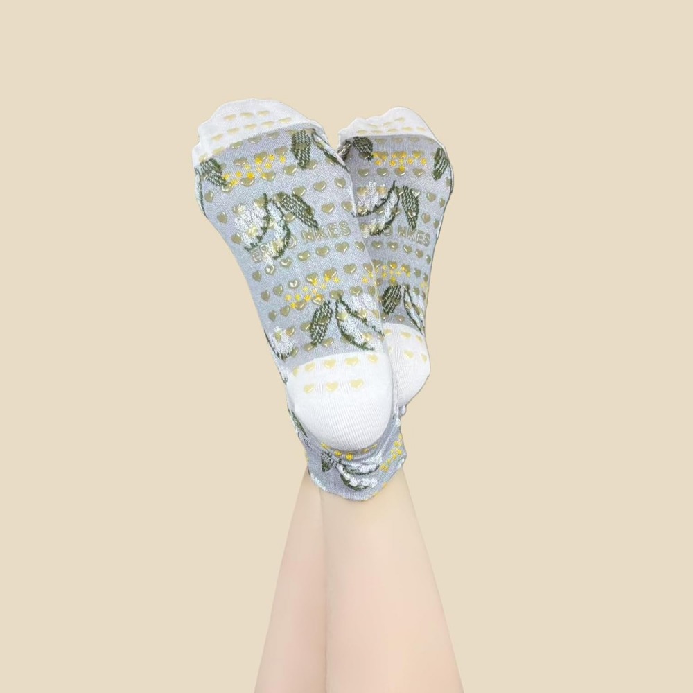 Floral Jacquard Yoga Socks for - Yoga Fitness Wear ulasan dan harga