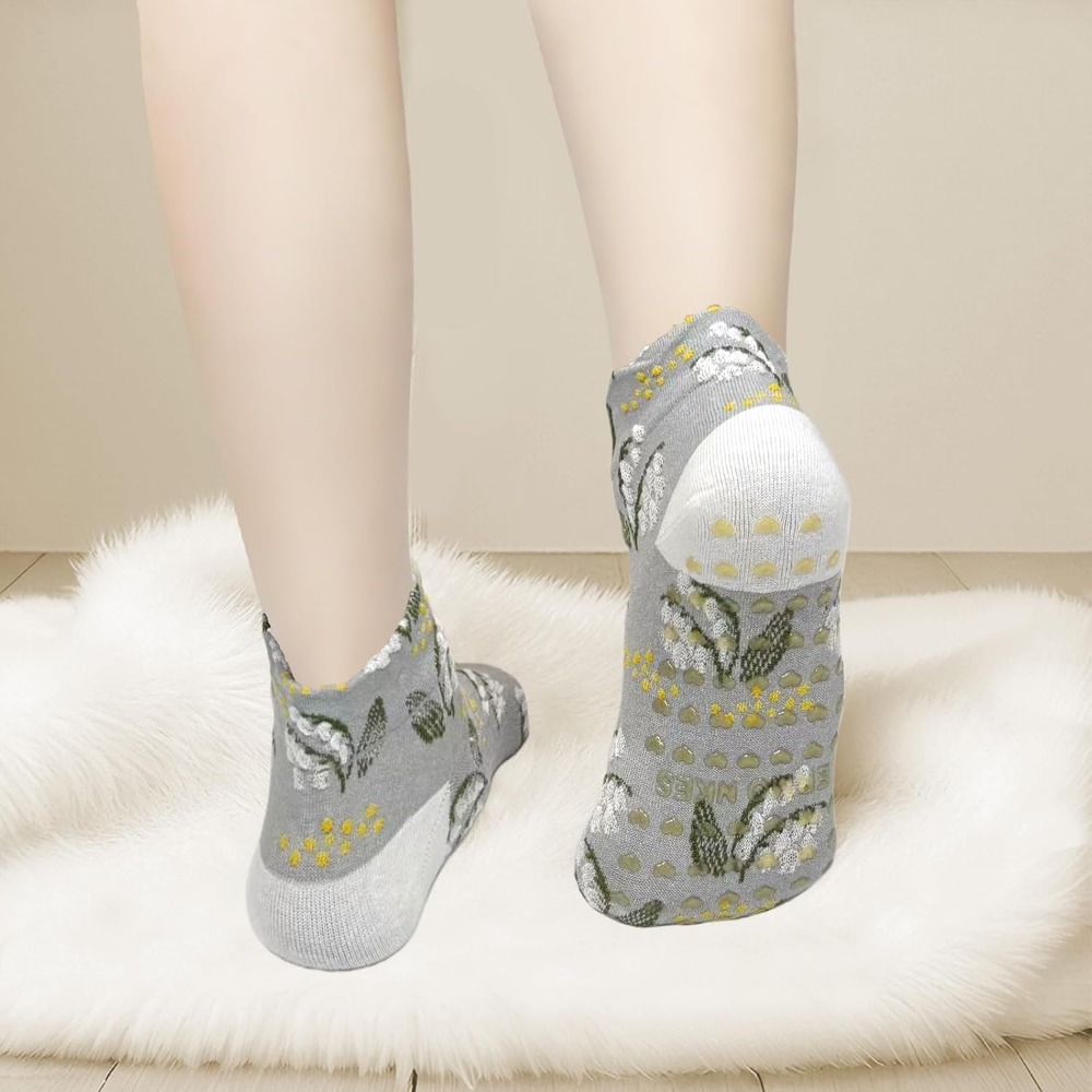Floral Jacquard Yoga Socks for - Yoga Fitness Wear ulasan dan harga