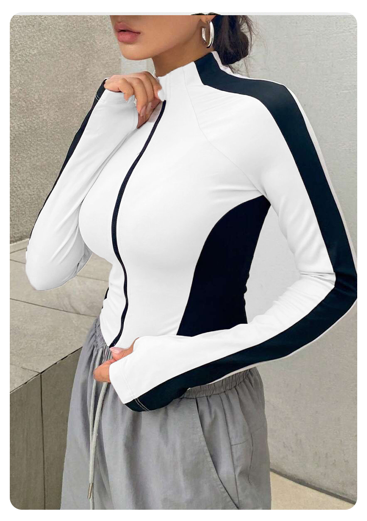 Yoga Clothes Stand Up Collar J - Yoga For Fitness ulasan dan harga