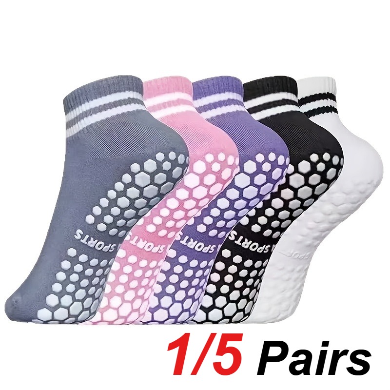 1/5 Pair Women's Silicone Anti - Yoga For Fitness ulasan dan harga