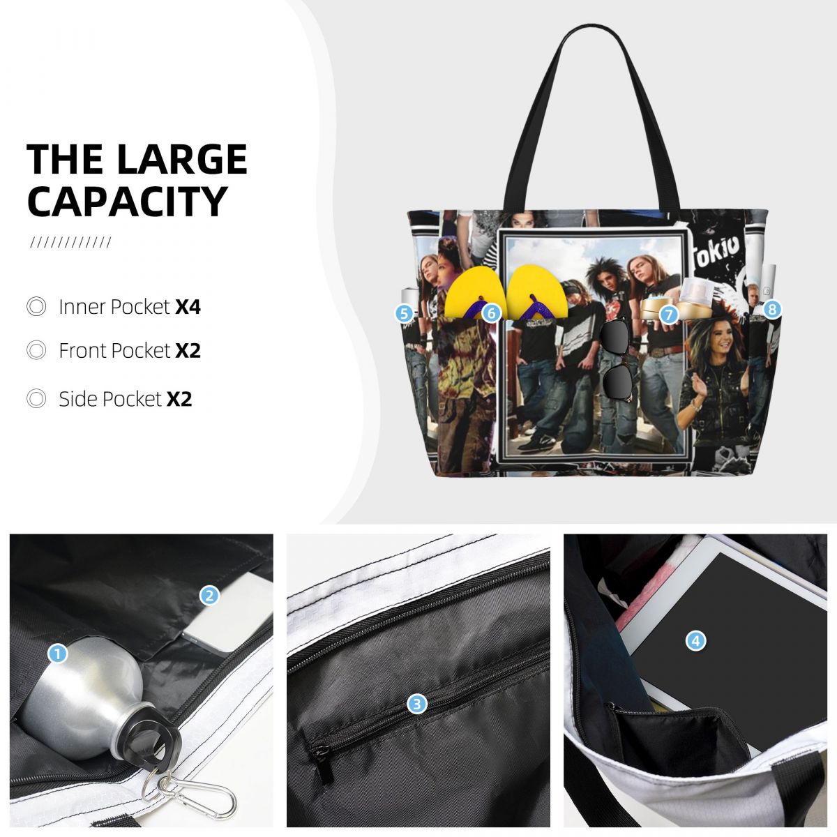 Tokio Hotel Emblem Beach Tote  - Yoga Fitness Hotel ulasan dan harga