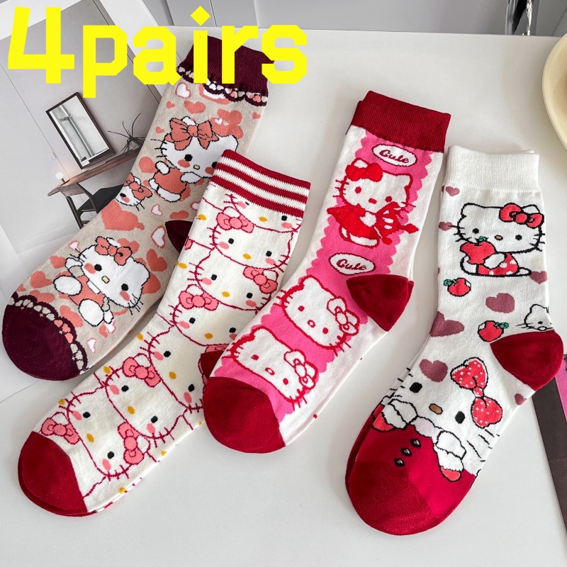 4 pairsof HelloKitty anti slip - Yoga In Fitness First ulasan dan harga