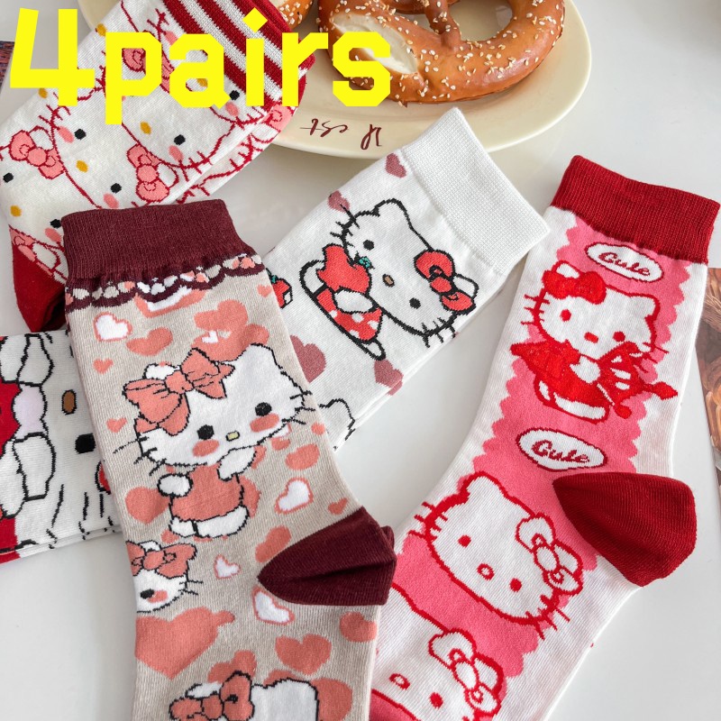 4 pairsof HelloKitty anti slip - Yoga In Fitness First ulasan dan harga