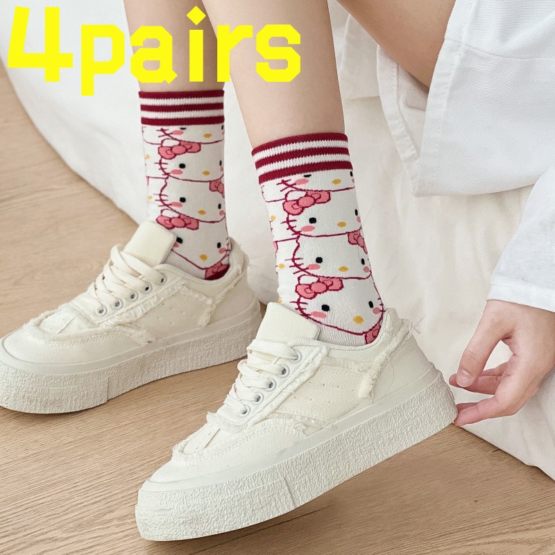 4 pairsof HelloKitty anti slip - Yoga In Fitness First ulasan dan harga