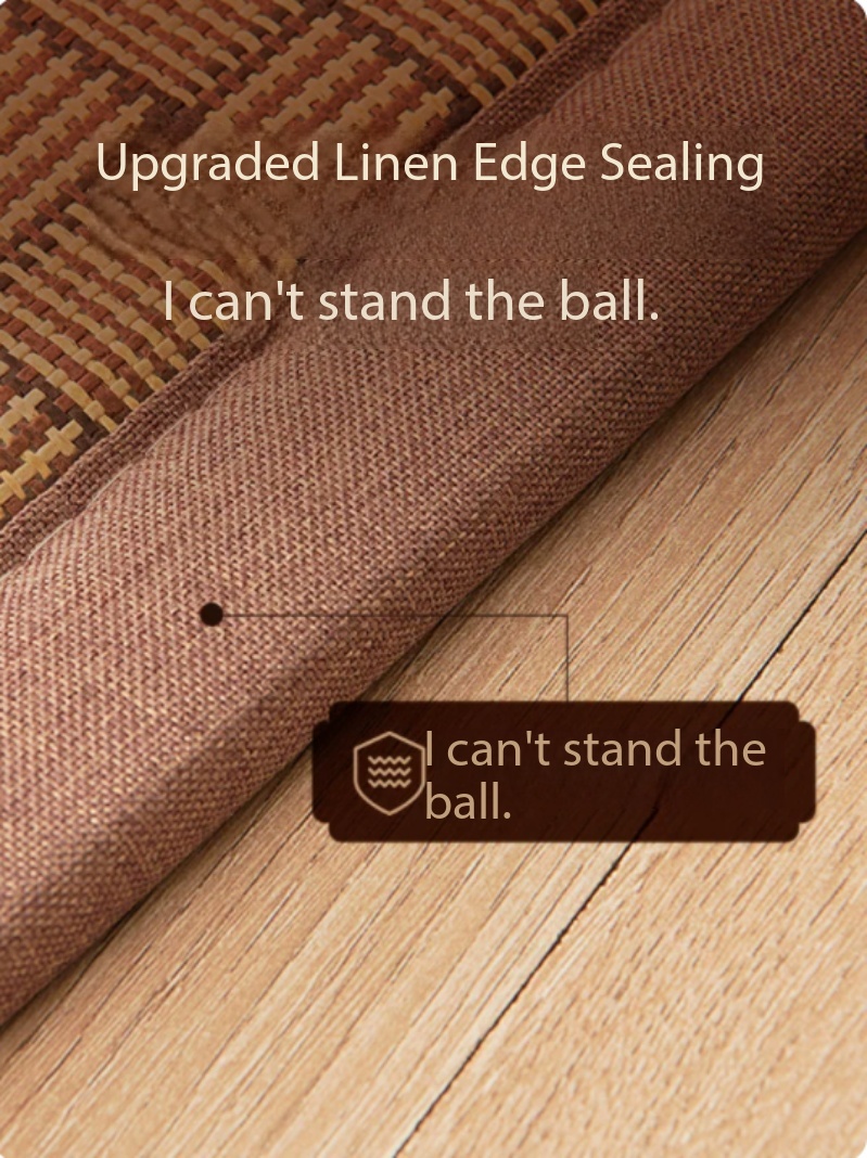 Natural Rattan & Linen Weave M - Thick Yoga Mat ulasan dan harga