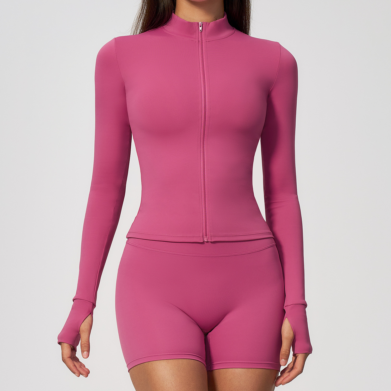 Women Zip Fitness Yoga Shirt L - Fitness Yoga Only For Women ulasan dan harga