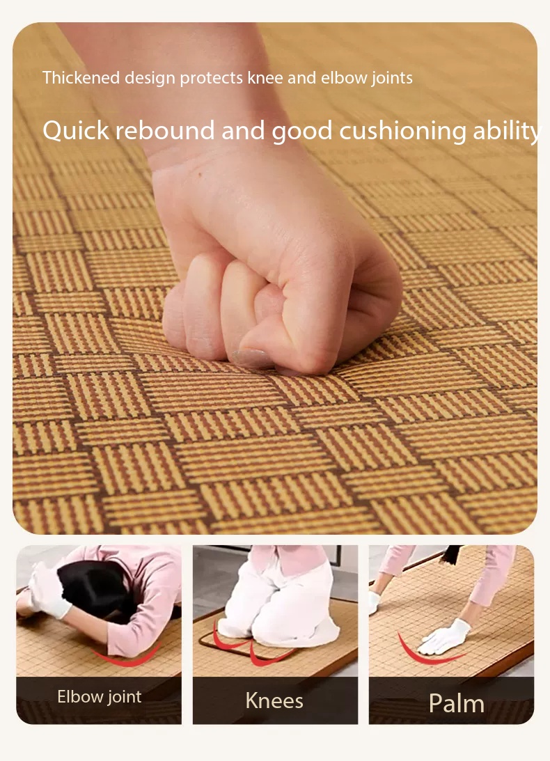 Large Anti-slip Natural Rattan - Thick Yoga Mat ulasan dan harga