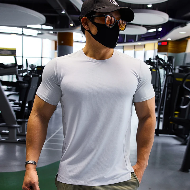 Men Sports T-shirt Dry Fit Sho - Yoga Fitness Wear ulasan dan harga