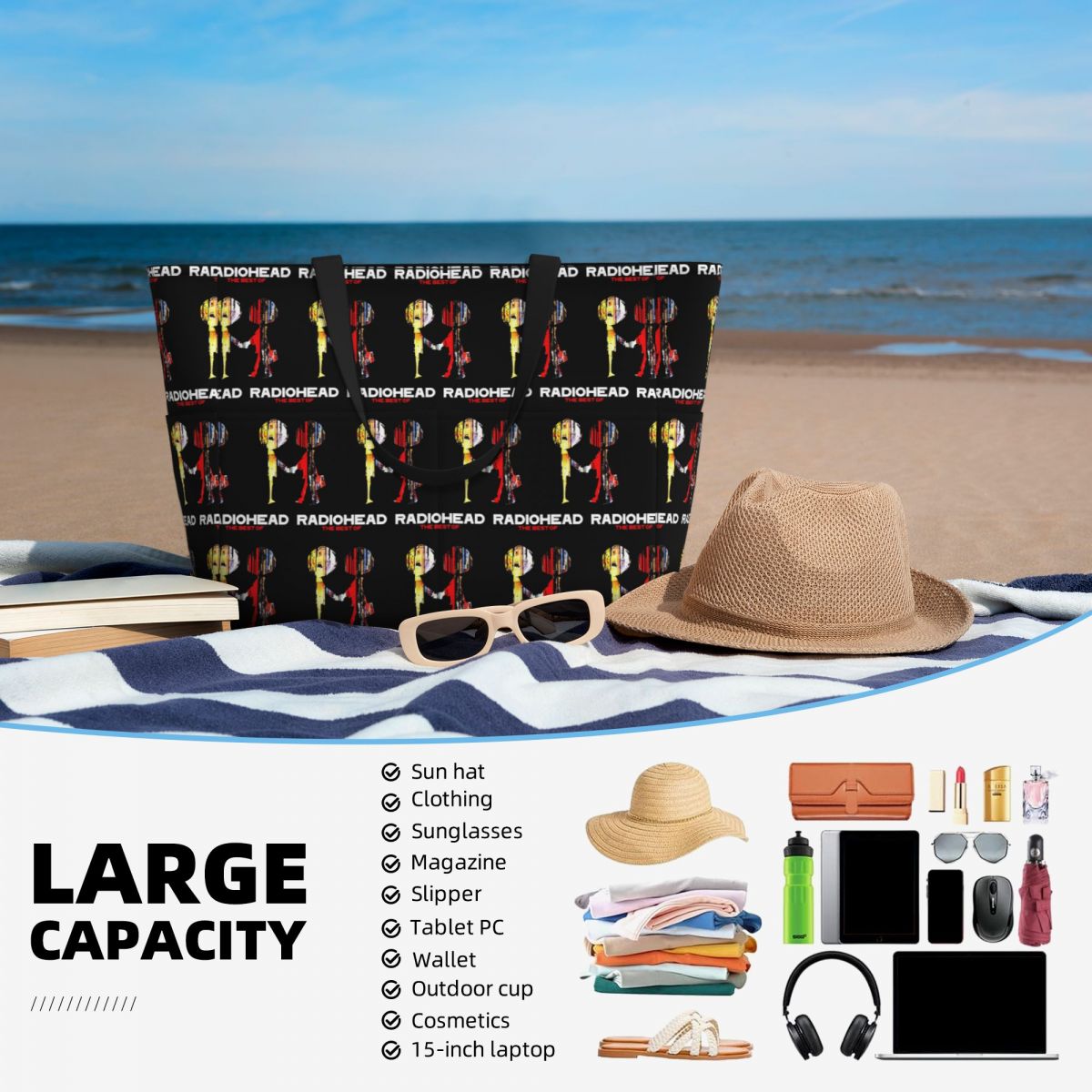 Radiohead Band Music Beach Tot - Yoga Fitness Music ulasan dan harga