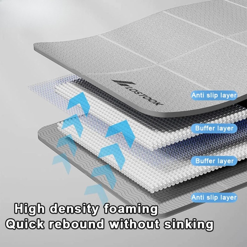 Portable Foldable Yoga Mat Non - Thick Yoga Mat ulasan dan harga
